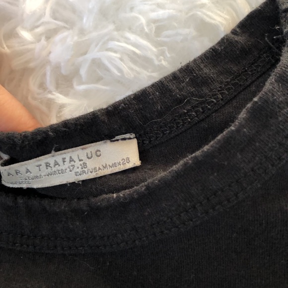 Zara 💯 % Cotton T-shirt With Logo - Picture 2 of 3